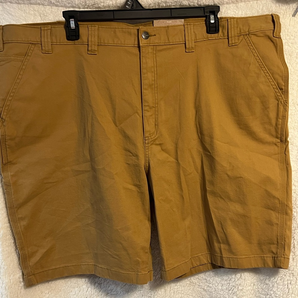 Carhartt Men's Brown Flat Front Shorts